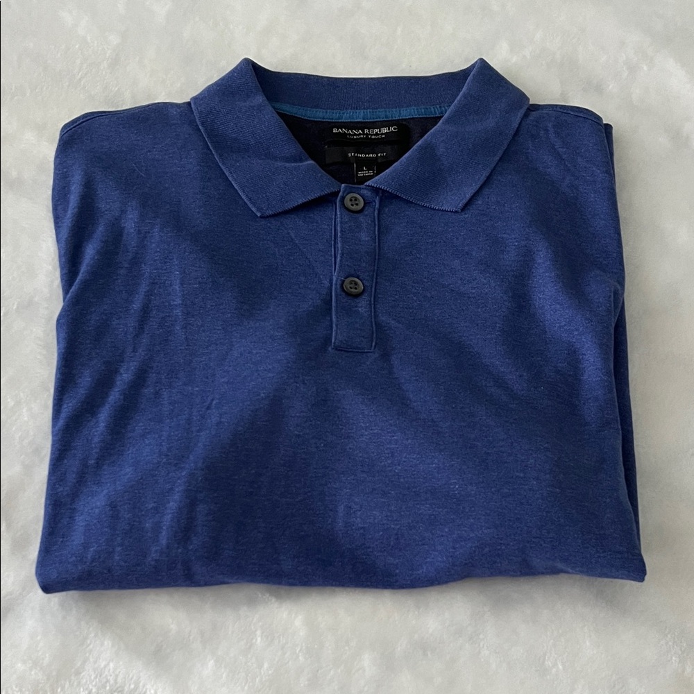 Banana Republic Men's Dark Blue Polo